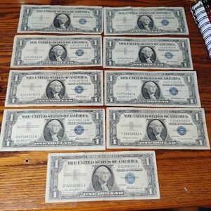 Vintage US Dollar Bill Collection